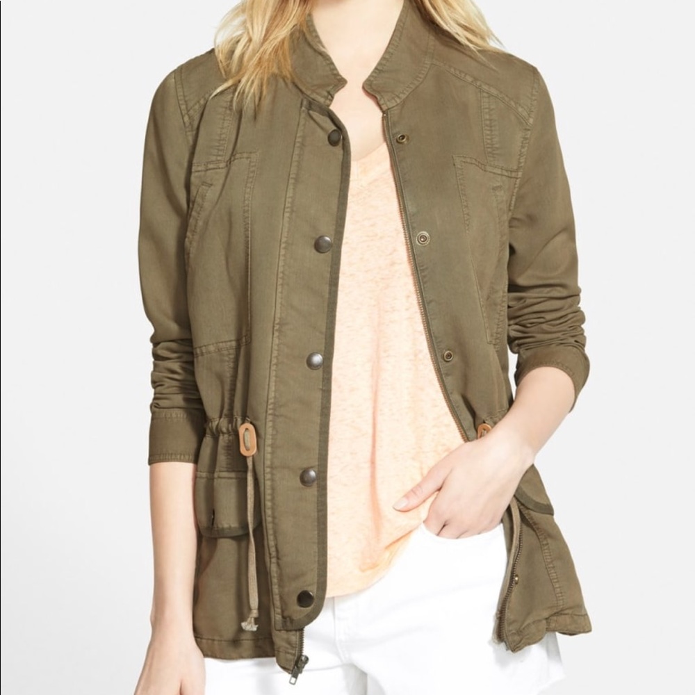 Hinge Green Military Jacket